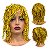 Perucas Metalizadas para Festa – Dourado – Brilho e Diversão - 1 Unidade - Imagem 1