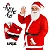 Fantasia Papai Noel Adulto Completa em Cetim – 5 Peças – Veste Até GG - Imagem 1