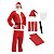 Fantasia Papai Noel Adulto Completa em Cetim – 5 Peças – Veste Até GG - Imagem 2