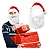 Gorro de Natal com Barba – Estilo Papai Noel – Adulto - Imagem 3