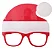 Óculos Divertido Papai Noel com Gorro – Vermelho – Acessório Natalino - Imagem 1