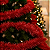 Festão Metalizado Natalino Vermelho 1,80m x 5cm – Decoração Brilhante e Festiva - Imagem 1