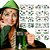 Adesivo de Strass para Rosto St. Patrick’s – Estampas Variadas (1 Unidade) - Imagem 1