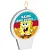 Vela Plana de Aniversário Festa Bob Esponja 8CM - Imagem 1