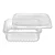 Pote Retangular com Tampa 350ml – 24 Unidades | Ideal para Alimentos e Marmitas - Imagem 2