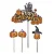Kit Topo de Bolo Halloween / Enfeite de Mesa Decoração Palito Abóbora Aniversário Halloween - Imagem 1