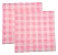 Guardanapo de Papel Xadrez Folha Dupla - Rosa 33x33cm - 20 Unidades - Imagem 1