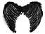 Asa de Anjo Penas Preta 45cm - Imagem 1