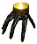 Vela LED Esqueleto Assustador 8cm – Mão com Luz Decorativa Halloween - Imagem 1