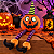 Abóbora Decorativa Pernas Compridas Halloween – 47 cm - Imagem 1