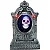 Decoração Halloween Túmulo Lápide Animatrônica “Beware” com Caveira – Luz, Som e Movimento - Imagem 1