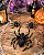 Cartela com 3 Aranhas Coloridas Halloween – Tamanhos Variados - Imagem 1