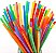 Canudos Descartáveis Coloridos Flexíveis 21cm – 100 Unidades - Imagem 1