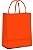 Sacola de Papel 8x14x7cm - Laranja – 1 Unidade - Imagem 1