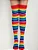 Meia Calça 7/8 Listrada Colorida Arco-Íris – Carnaval - Imagem 1