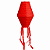 Balão Lanterna Losango de Papel Vermelho Festa Junina 30cm - 1 Unidade - Imagem 1