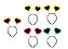 Tiara Coração Neon – Cores Sortidas – 10 Unidades - Imagem 1