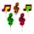 Espetinhos Decorativos Notas Neon – 12cm – 10 Unidades - Imagem 1
