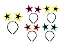 Tiara Estrela Neon – Cores Sortidas – 10 Unidades - Imagem 1