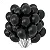 Balão Bexiga Preto - Tamanho 12 Polegadas (30cm) – Pacote com 25 Unidades - Imagem 1