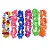 Colar Havaiano Tecido Sortido - 5 Unidades - Imagem 1