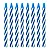 Vela Palito Espiral Azul 8cm – 24 Unidades - Imagem 1