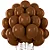 Balão Bexiga Marrom - Tamanho 5 Polegadas (13cm) - 50 Unidades - Imagem 1