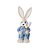 Coelho Decorativo Sortido Branco/Azul 46cm - Imagem 1