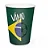 Copo de Papel Brasil “Vamô Brasil” 330ml – 8 Unidades - Imagem 2