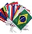 Varal Decorativo Países Copa do Mundo 10m – 32 Bandeiras Coloridas - Imagem 2