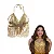 Top Cropped Carnaval com Franja Dourado Metálico – Brilho e Estilo para Festas - Imagem 1