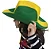 Chapéu Cowboy Brasil Verde e Amarelo – Acessório para Torcida e Festas - Imagem 3