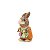 Coelho de Páscoa com Ovo Colorido 20cm – Decorativo Delicado para Mesa e Vitrine - Imagem 1