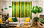 Cortina Decorativa Metalizada Verde e Amarela - 1x2 Metros - Imagem 1