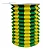 Lanterna Sanfonada de Papel Decorativa 16cm – Verde e Amarelo - Imagem 1