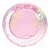 Prato Papel Liso Furta Cor Rosa 18cm - 10 Unidades - Imagem 1