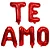 Balão Metalizado Vermelho “TE AMO” 40cm (16") – Decoração Romântica - Imagem 1