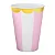 Copo de Papel Carrossel Rosa 250 ml - 8 Unidades - Imagem 1