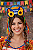 Tiara Junina Girassol com Fitilhos Coloridos – Acessório Festa Junina - Imagem 1