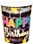 Copo de Papel Happy Birthday Preto 270ml – 10 Unidades - Imagem 1