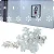 Pisca Pisca Flocos de Neve Branco 3,5m com 26 Lâmpadas 110V – Iluminação Natalina Decorativa - Imagem 1