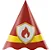Chapéu de Aniversário Bombeiro - 8 Unidades - Imagem 1