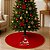 Saia para Árvore de Natal Papai Noel Vermelha 90cm – Tapete Decorativo - Imagem 1