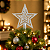 Ponteira para Árvore de Natal Estrela Vazada Prata 20cm – Enfeite Natalino - Imagem 1