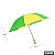 Sombrinha Frevo Brasil Verde e Amarela 50cm - Imagem 2