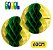 Enfeite Colmeia em Papel Globo Verde e Amarelo Brasil 60cm – 1 Unidade - Imagem 1