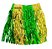 Saia Metalizada Brasil Verde e Amarelo 40cm – Fantasia Torcedora - Imagem 2