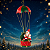 Papai Noel Decorativo Com Balões Vermelho 63cm Natal Festivo - Imagem 1