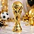 Taça Troféu Mundial Dourado Copa Do Mundo 32cm - Imagem 1