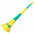 Corneta Vuvuzela Copa Do Mundo Verde E Amarelo 54cm Retrátil - Imagem 2